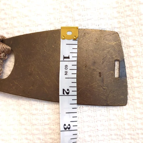 Vintage Metal Leather Stretch Belt - Picture 10 of 11